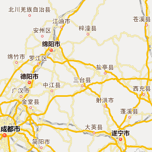 德阳市行政地图