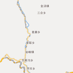 四川省交通分布地图 甘孜藏族自治州交通分布地图