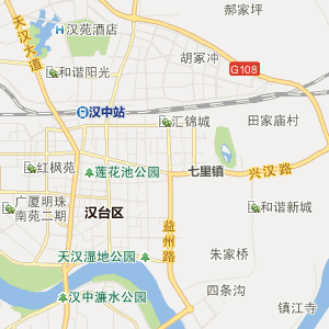 汉中西乡县地图