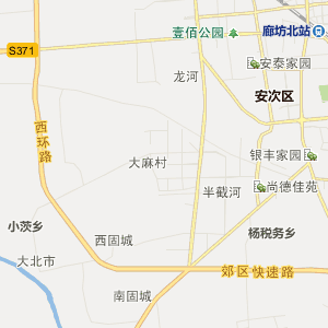 廊坊大厂回族自治县地图