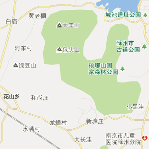 滁州市文化分布地图_滁州市文化交通线路图_ 安徽省 滁州市行政地图