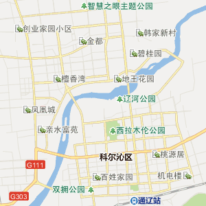 通辽市媒体交通地图