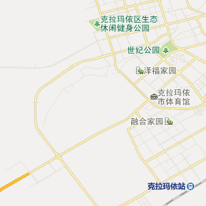 克拉玛依市酒店交通线路地图