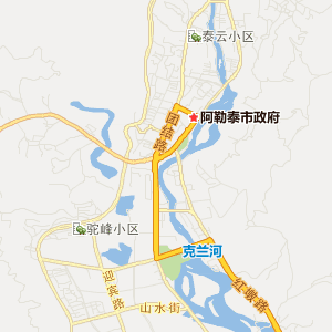 阿勒泰地区阿勒泰市行政地图