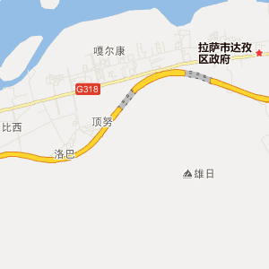 拉萨市达孜区地图