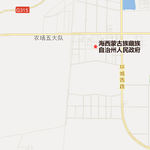 海西蒙古族藏族自治州德令哈市地图