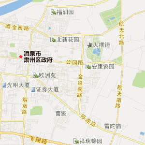 酒泉市肃州区地理地图