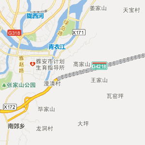 雅安市雨城区地图