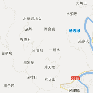 乐山市马边彝族自治县地理地图