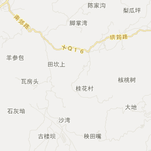 宜宾市筠连县行政地图