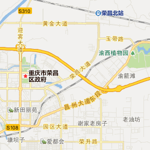 重庆市荣昌区地图