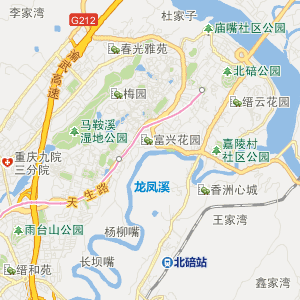 重庆市北碚区地图