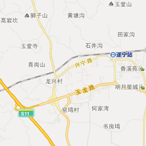 遂宁市船山区地图