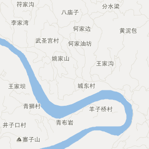 南充市南部县地理地图