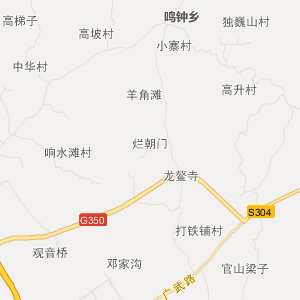 广安市武胜县地图