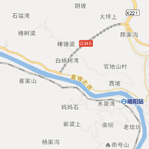 汉中市略阳县地图