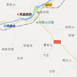 宝鸡市凤县地图
