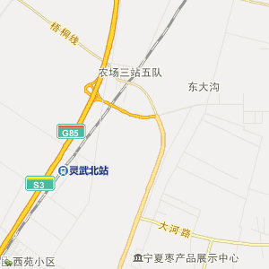银川市灵武市地图