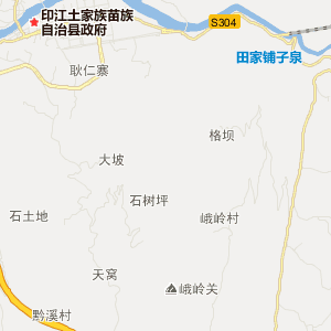 铜仁市印江土家族苗族自治县行政地图