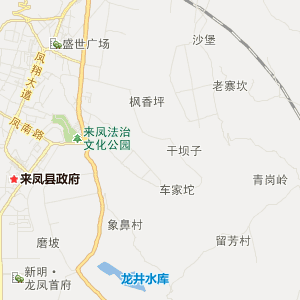 湘西土家族苗族自治州龙山县地图
