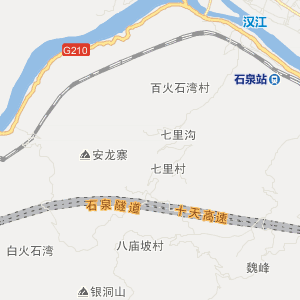 安康市石泉县地图