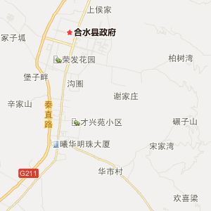 庆阳市合水县行政地图
