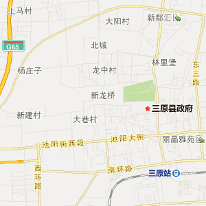 咸阳市三原县地图