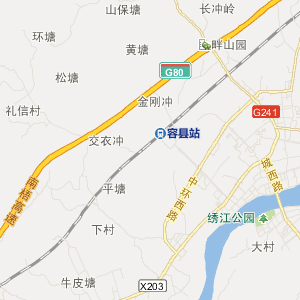 玉林市容县地理地图