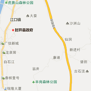 肇庆市封开县地图