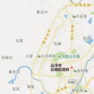 云浮市云城区地图