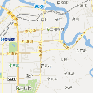 娄星区公路地图_图吧地图