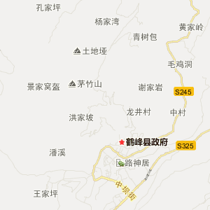 恩施土家族苗族自治州鹤峰县地图