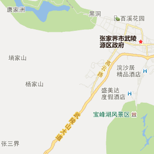 张家界市武陵源区地图