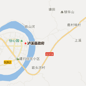 湘西土家族苗族自治州泸溪县地图