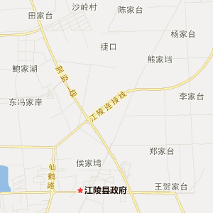 荆州市江陵县地图