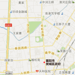 襄阳市襄城区地图