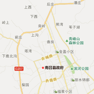 南阳市南召县行地图