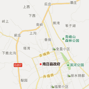 南阳市南召县行政地图