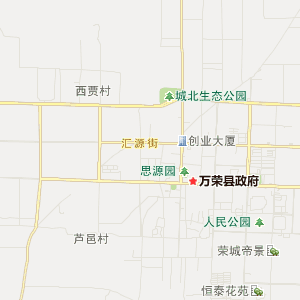 运城市万荣县地图