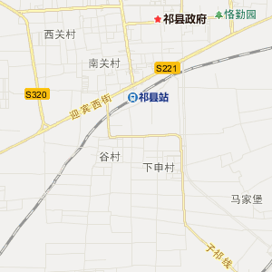 晋中市祁县行政地图