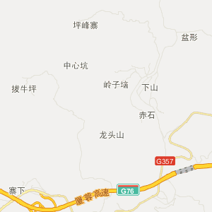 赣州市崇义县行地图