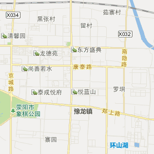 郑州市荥阳市行政地图