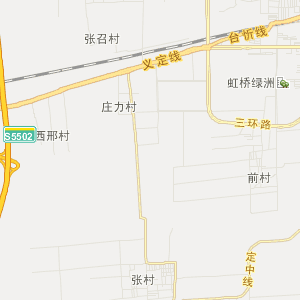 忻州市定襄县行地图