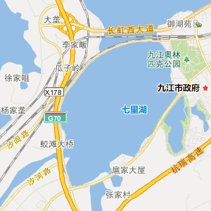 九江市濂溪区行政地图