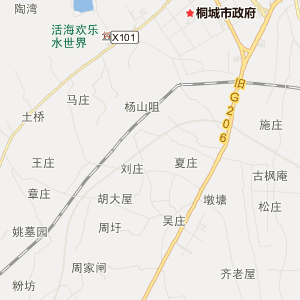 安庆市桐城市地图