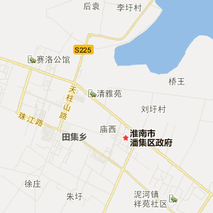 淮南市潘集区行政地图