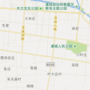 商丘市虞城县行政地图