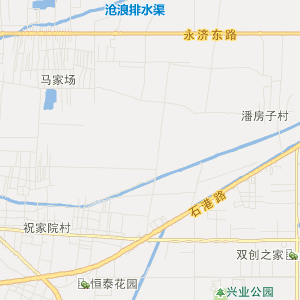 沧州市沧县行政地图
