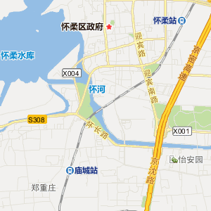 北京市怀柔区地图