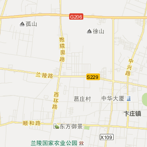 临沂市兰陵县历史地图